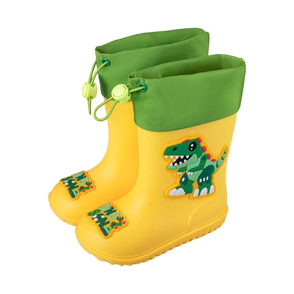 Kids Rain Boots Breathable and Soft Rain Boots for Boys Girls Kids Rain Boots for Girls and Boys Yellow 5.5-6 Years