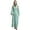 Green, variant on Women's Hooded Long Sleeve Vintage Pullover Robe Prayer Dress
