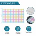 thumbnail image 5 of Spring Easter Colorful Lattice Placemats Set of 6,Wipeable Washable Table Mats for Dining Tables, Minimalist Buffalo Checker Place Mats for Kitchen Event Party Tabletop Decor, 5 of 9