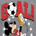 thumbnail image 3 of Disney - Mickey & Friends - Goal - Mickey Plays Soccer - Toddler And Youth Girls Raglan Graphic T-Shirt, 3 of 4