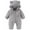 Grey, variant on Coerni New Born Fleece Hooded Crawling Suit Cute Baby Bear Shape Jumpsuit Baby Boy Girl Cute Furry Hood Romper Winter Clothes