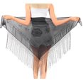 thumbnail image 3 of HAPPY BAY Summer Swim Cover up Sarong Swimsuit Coverups for Women Chiffon Short Beach Wraps Sheer Bottom Beachwear One Size Ebony, Embroidery, 3 of 3