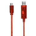 thumbnail image 3 of Micro Usb Charging Cable Electroluminscent Micro USB Cable Charging & Data Sync Light Up LED Visual Cable Cord Orange for Android Cell Phone Samsung LG HTC Nokia Motorola OnePlus Smartphone Tab Tablet, 3 of 7
