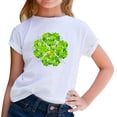 thumbnail image 3 of Gibobby Playeras Niñas Día de San Patricio Camisetas de manga corta con cuello redondo para niños y niñas, camisetas estampadas para niños （I， 10-11 Años), 3 of 5