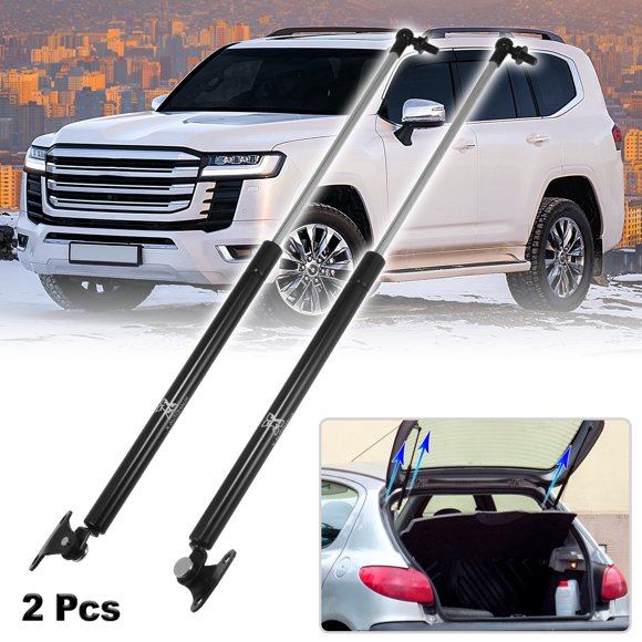 Unique Bargains 2 Pcs Car Rear Trunk Gas Struts Shocks Lift Supports for LandCruiser 100 Series FZJ HDJ HZJ UZJ 1998-2007 Black