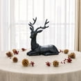 thumbnail image 4 of Trovenix Christmas Deer Figurine Elegant Reindeer Statue Tabletop Decor For Mantel Living Room Bedroom Office Indoor Holiday Winter Home Decoration, 4 of 7