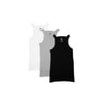 thumbnail image 1 of 3 Packs AC Basics Débardeurs en Coton Style G-unit pour Hommes Coupe Carrée A-Shirts Côtelés, 1 of 25
