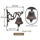 thumbnail image 2 of Vintage Garden Antique Doorbell, Vintage Large Cast Iron Wall Mounted Metal Doorbell,Suitable for Fa, 2 of 5