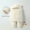 thumbnail image 4 of Cute Baby Swaddle Manta Recién Nacido Swaddle Wrap Suave Felpa Recepción, 4 of 7
