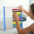 thumbnail image 5 of Colorful abacus stand,Wooden Abacus for Ki-ds Math-Counting To-y, Multi-Color Counters, Counting T-oys for Presch-ool Learning & Development, Develops Coordination, Motor Skills(S-Green), 5 of 8