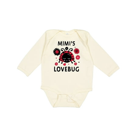 

Inktastic Valentine s Day Mimi s Lovebug Gift Baby Boy or Baby Girl Long Sleeve Bodysuit
