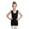 thumbnail image 1 of WEGETIT Malla de gimnasia sin mangas para niña, negra, 12-14 años, 1 of 9