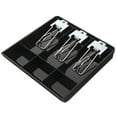 thumbnail image 1 of COOPHYA Cash Drawer Tray 1Pcs for Supermarket Cash Register Drawer Insert Black Plastic and Metal Rectangular Design, 1 of 8