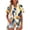 A625 Yellow, variant on Button Down Floral Shirt for Women Lapel V-Neck Short Sleeve Lightweight Breathable Blouse Relaxed Fit Tropical Holiday Style Garden Party Top
