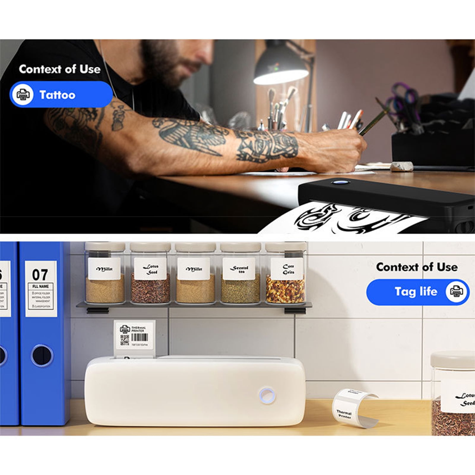 Mini Portable Bluetooth Thermal Printer – Wireless, Inkless, Prints Anywhere On A4, Letter & More