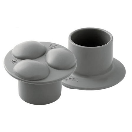 Carex Nylon Walker Glides Fits 1/1/8", Universal Fit, for Seniors, Replacement Pair, Gray, 2 Pack