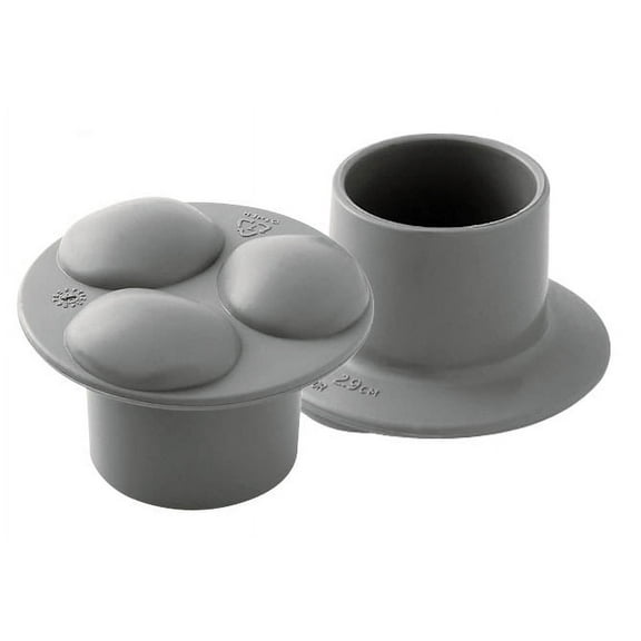 Carex Nylon Walker Glides Fits 1/1/8", Universal Fit, for Seniors, Replacement Pair, Gray, 2 Pack