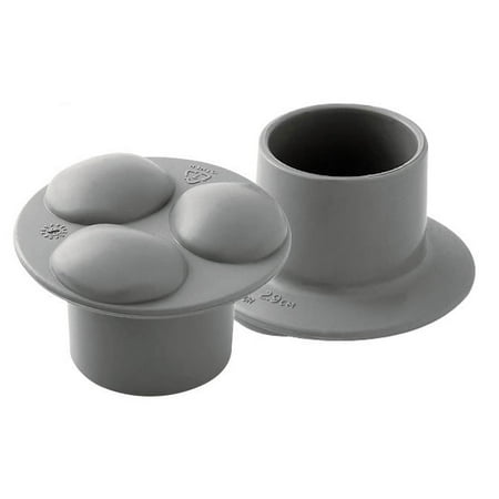 Carex Nylon Walker Glides Fits 1/1/8", Universal Fit, for Seniors, Replacement Pair, Gray, 2 Pack
