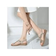 thumbnail image 4 of Avamo LADIES WOMENS DIAMANTE FLAT LOW HEEL WEGDE SUMMER COMFY SANDALS SHOES SIZE 5-11, 4 of 5