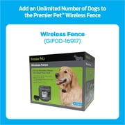 Premier Pet Wireless Add-A-Dog Replcement Collar for Wireless Fence, Adjustable, Black