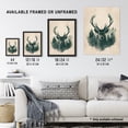 thumbnail image 3 of Artery8 Majestic Stag Head Forest Watercolour Design For Living Room Artwork Framed Wall Art Print A4, 3 of 5