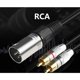 thumbnail image 3 of 1 Xlr Male To 2 Rca Male Plug Stereo Audio Cable Connector Y Splitter Cord For Microphone Mixing Co, 3 of 5