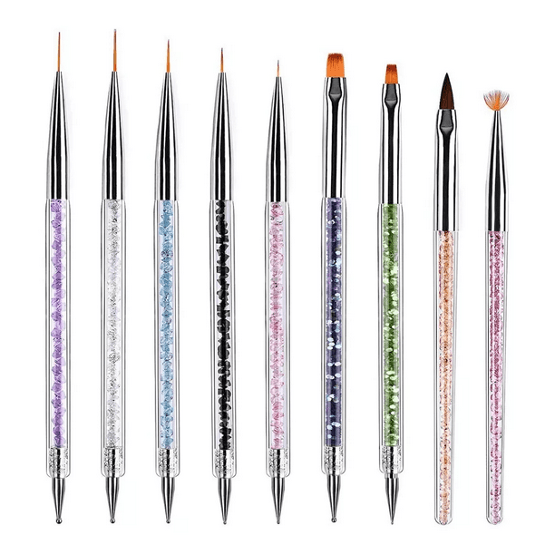 Mejor Pincel Para Uñas Acrilicas 9pcs Pinceles Para Uñas Liner - Main Image