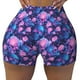 thumbnail image 2 of Fotbe Blue Skull Rose Shorts Sin Costuras – Shorts Deportivos de Cintura Alta para Mujer, Elásticos para Gimnasio, Yoga, Running o Ciclismo-Medium, 2 of 8