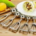 thumbnail image 4 of Aibecy Stainless Steel Ice Cream Spoon Cookie Dessert Food Scoop Scooper Cream Dipper Melon Baller with Trigger Release, 4 of 7