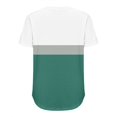 thumbnail image 5 of Sweet Home Farm V Neck T Shirts for Women Shirt Short Sleeve Formal Casual Spring Summer Clothing Flowing Creases Front Short Sleeve Shirts for Women Green, 5 of 5