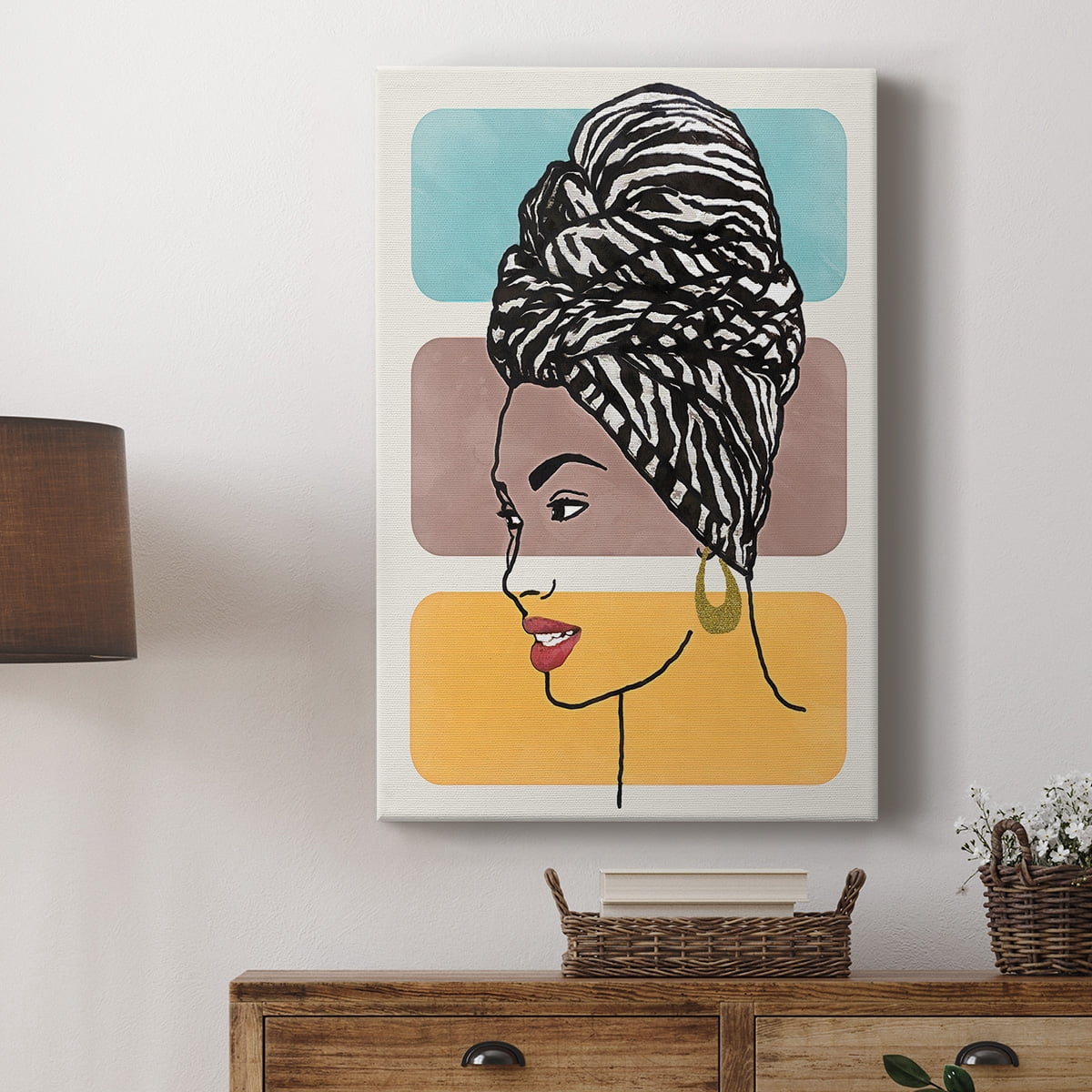 Head Wrap II Premium Gallery Wrapped Canvas - Ready to Hang