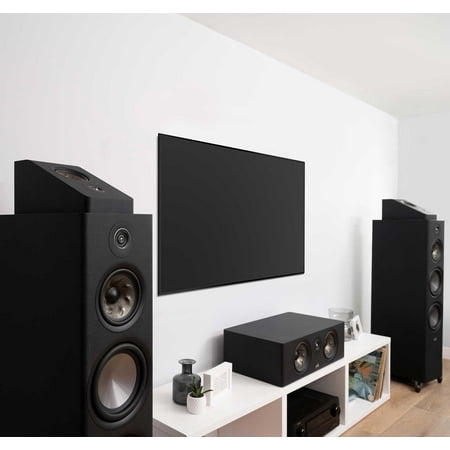 Polk Audio - Polk Reserve Series R400 Large Center Channel Loudspeaker, New 1" Pinnacle Ring Tweeter & Dual 6.5" Turbine Cone Woofers - Black