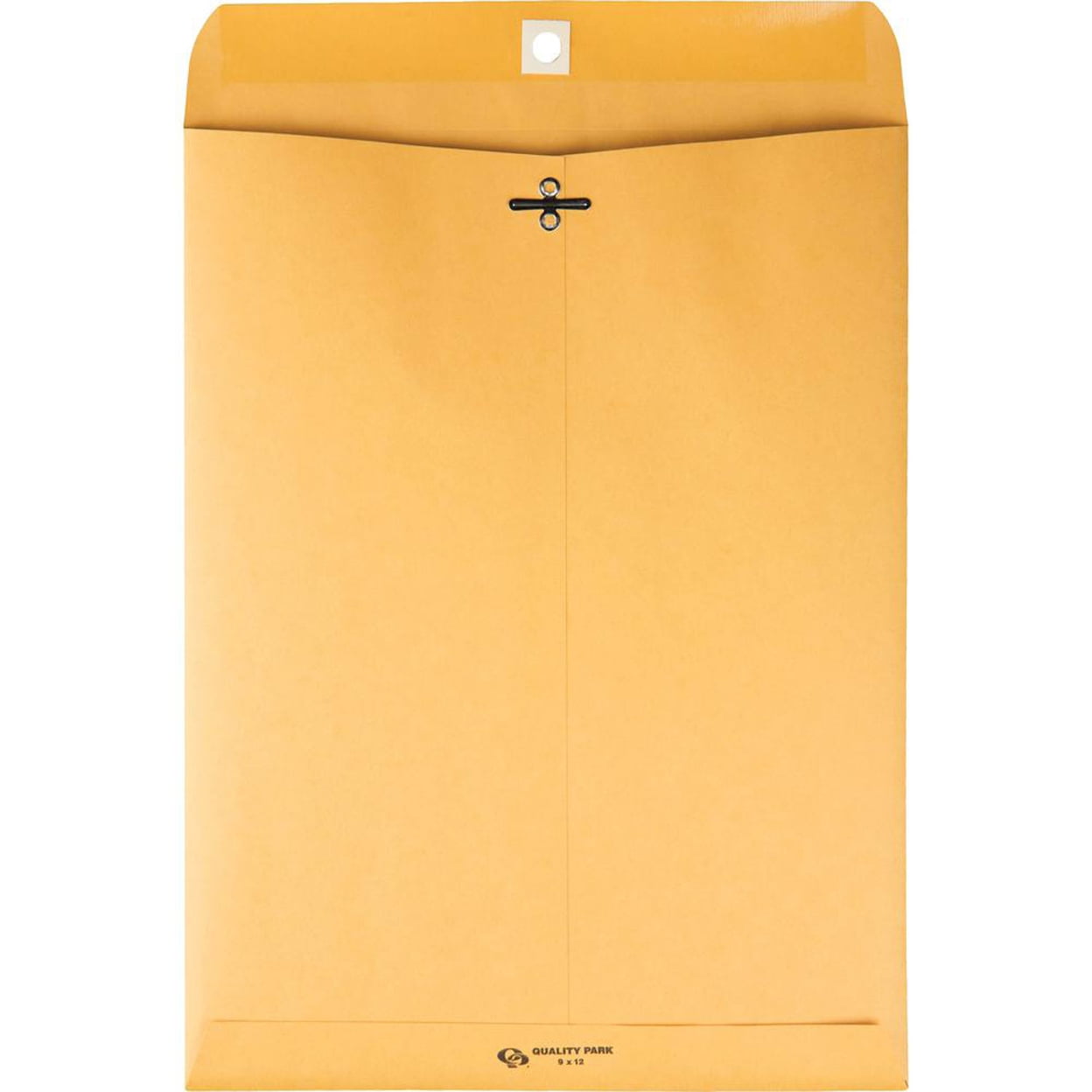 Quality Park Extra Heavy-duty Kraft Clasp Envelopes - Clasp  - 9"W x 12" L- 32 lb - Gummed - Kraft