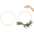 thumbnail image 2 of Wreath Rings,12 Pack 6 Sizes Bamboo Fl Hoop Wreath Macrame Craft Hoop Rings For Diy Drea, 2 of 4