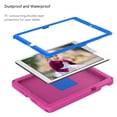 thumbnail image 3 of Dteck iPad Kids Case Compatible for iPad 9th 2021 /8th 2020 /7th 2019 Generation 10.2 in, EVA Shockproof Rotate Handle Folding Stand Heavy Duty Protective Cute Cover for Boys Girls, Rose, 3 of 7