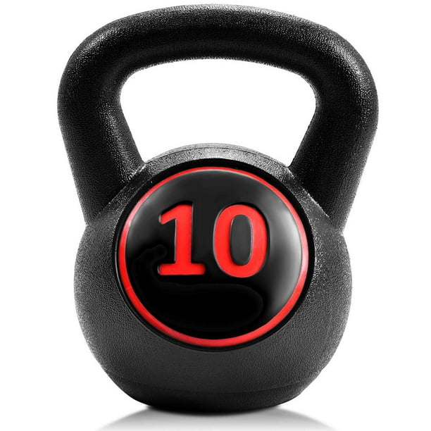 Kettlebell Weight, Weight Available 5,10,15 Lbs,Kettlebell for Strength,  Fitness and Cross-Training, Black : : Sports & Outdoors