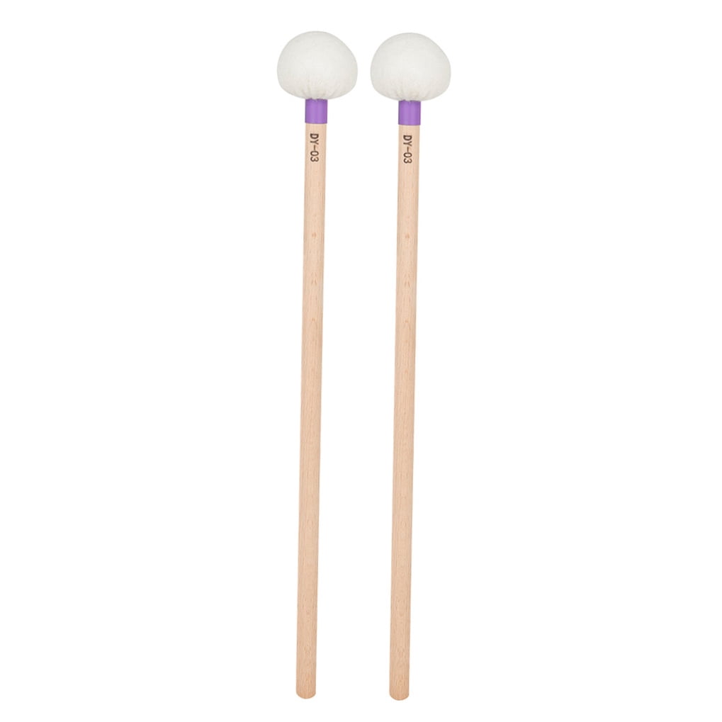 FONDOTIN Drum Mallets Soft Wear-Resistant 2Pcs 15.4x2.4x2.4in