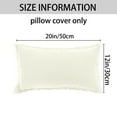thumbnail image 5 of REGALWOVEN 2 Pcs Cotton Decorative Throw Pillow Cover with Tassel Trim White 12" x 20", 5 of 6
