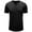 Black, variant on DDAPJ pyju Mens Cotton Henley Shirts Short Sleeve Crewneck Button T-shirt Solid Color Collarless Casual Workout Tee Lightweight Summer Basic Tees Black L