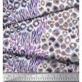 thumbnail image 2 of Soimoi Satin Silk Fabric Leopard Animal Skin Print Fabric by the Yard 42 Inch Wide, 2 of 3