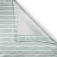 thumbnail image 5 of Ambesonne Pastel Grommet Curtain, Wavy Lines White Striped, 50" x 120", Almond Green White, 5 of 6