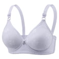 thumbnail image 3 of Lixiuxyad Summer Middle Adjustable Close Knit Bra Without Underwire,Bras for Women Blue 40, 3 of 3