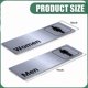 thumbnail image 3 of 2 letreros de baño para hombres y mujeres, de aluminio, autoadhesivos, para puerta de baño, para negocios, oficinas, hogares, puertas públicas y paredes., 3 of 6
