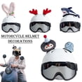 thumbnail image 4 of Cartoon Motorcycle and Electric Scooter Helmet Decorations for All Ages, Easy Installation, Environmentally Friendly Material, 4 of 8