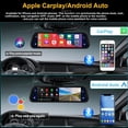 thumbnail image 4 of Mirror Dash Cam Cámara frontal y trasera con Apple Carplay/Android Auto Cámara de respaldo con espejo de 9,66 pulgadas para automóviles y camiones Grabadora de conducción Control de voz Monitoreo de e, 4 of 5