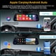 thumbnail image 4 of Mirror Dash Cam Cámara frontal y trasera con Apple Carplay/Android Auto Cámara de respaldo con espejo de 9,66 pulgadas para automóviles y camiones Grabadora de conducción Control de voz Monitoreo de e, 4 of 5