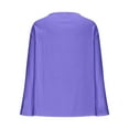thumbnail image 7 of Annhoo Womens Tops Linen Loose V Neck Solid Color Spring Long Sleeve Shirts Casual Comfortable Clothes, 7 of 7