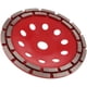 thumbnail image 3 of Disco abrasivo de diamante rojo de 2 filas para lijar, disco de pulido de diamante de 180 mm para hormigón, piedra y granito, 3 of 4