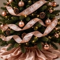 thumbnail image 2 of Snowflake Glitter Satin Wired Ribbon,Christmas Ribbons for Crafting,1.5 Inch X 10Yards Christmas Ribbon for Gift Wrapping Christmas Sewing Diy Crafts Supplies, 2 of 6