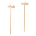 thumbnail image 1 of KAKOWELY 2pcs Mini Rakes for Zen Garden Meditation Sand Tools Ideal Gift for Kids, 1 of 8